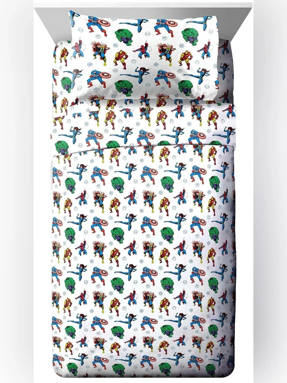 *LIKE NEW* Kids Avengers 4 piece Bedding Sheet Set - FULL SIZE
